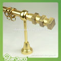 19/16mm High end single bracket curtain rod, golden fashion curtain rod